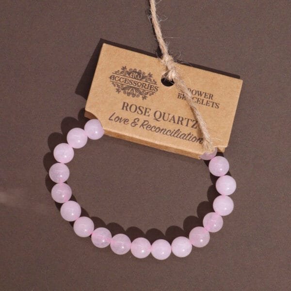 Pulsera de Cuarzo Rosa - Imagen 2