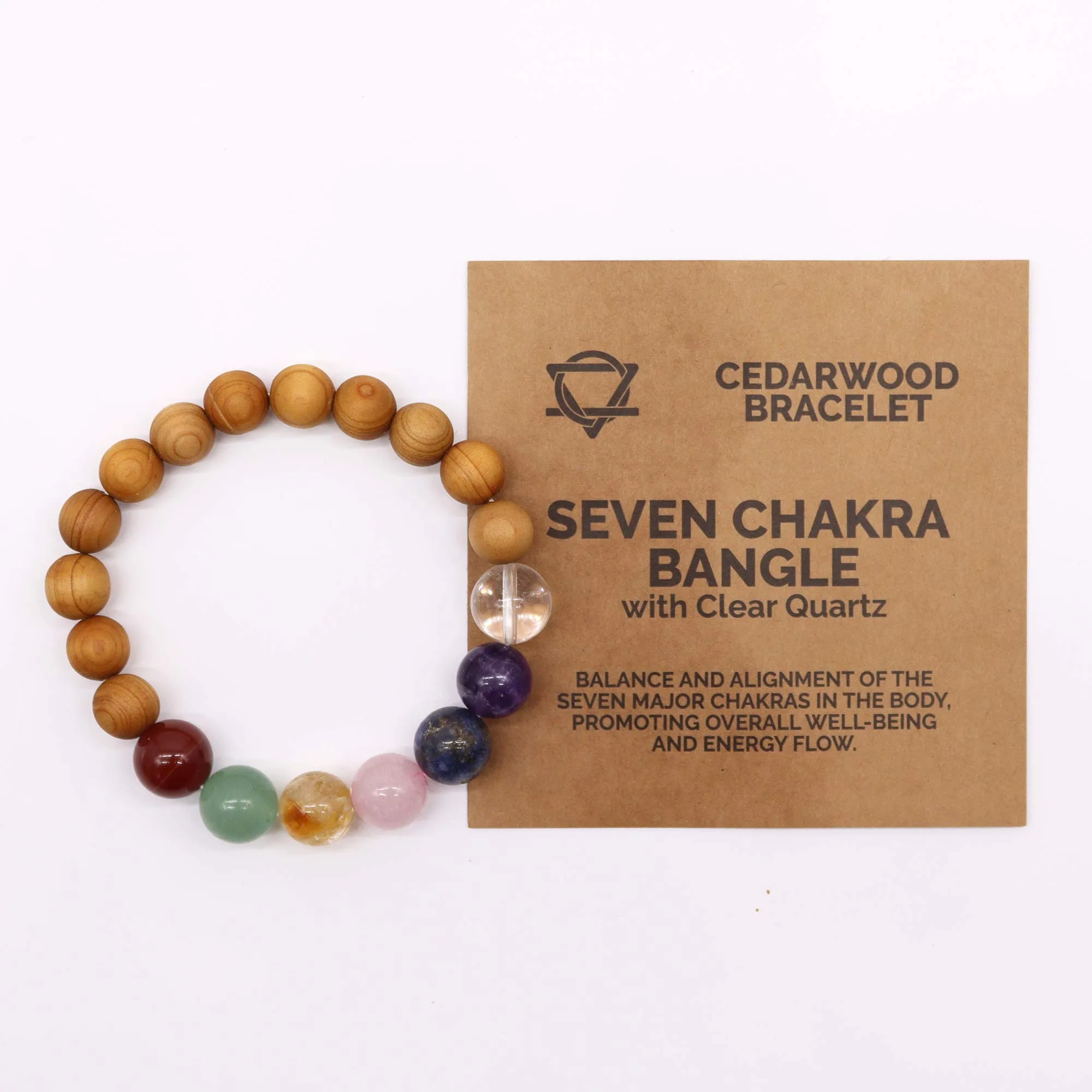 Pulsera de Cedro de los 7 Chakras - Imagen 2