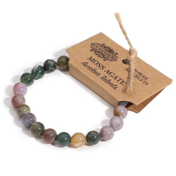 Pulsera de Ágata Musgo