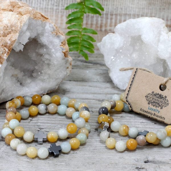 pulseras de piedras naturales de la amistad para que la amistad se convierta en leal