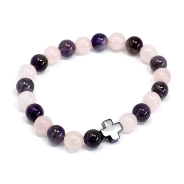 Pulsera de la amistad para el amor con cruz en el centro