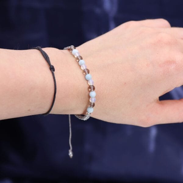 Vela de cristal del zodiaco (Cáncer) con pulsera - Imagen 4